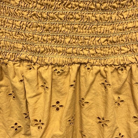 American Eagle Golden Strapless Boho Mini Dress - Picture 3 of 5